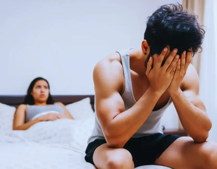 Image of upset man in need of erectile dysfunction treatment Kilmarnock