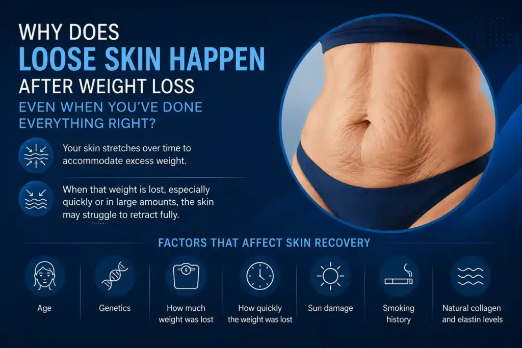 Why Does Loose Skin Happen After Weight Loss Even When You’ve Done Everything Right Kilmarnock?